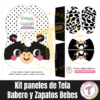 Kit Baby – Vaquita - Patrones Digitales  (babero + zapatitos)