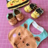 Kit Baby – Fox Boy - Patrones Digitales  (babero + zapatitos)